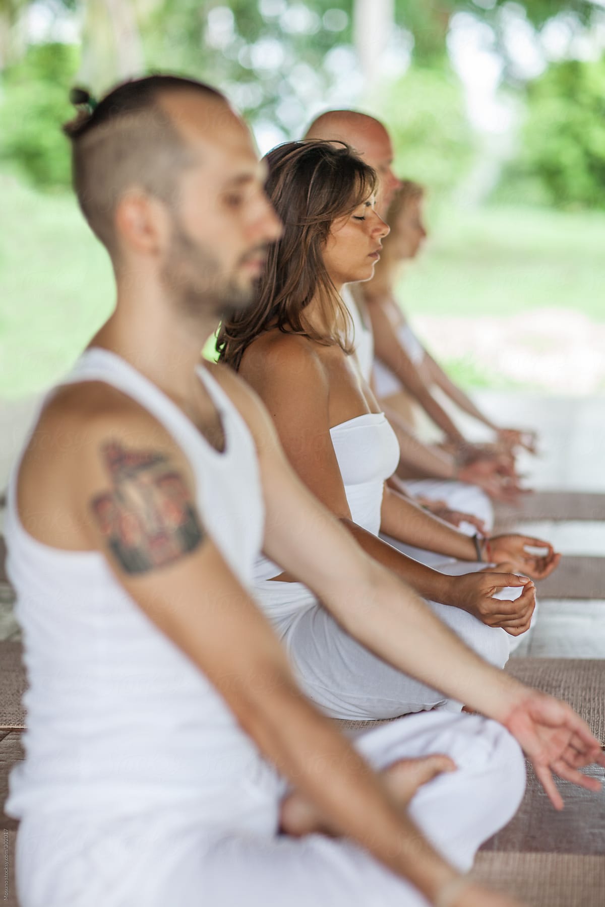 Group Meditation in a Yoga School