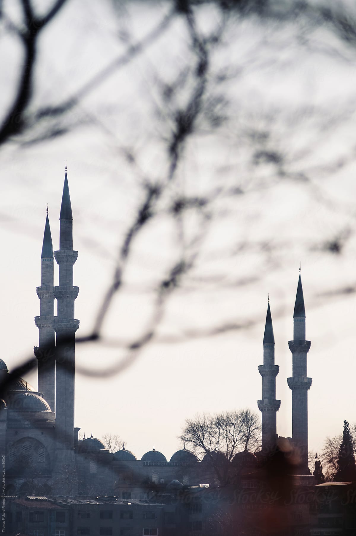 Minarets, Istanbul Turkey.