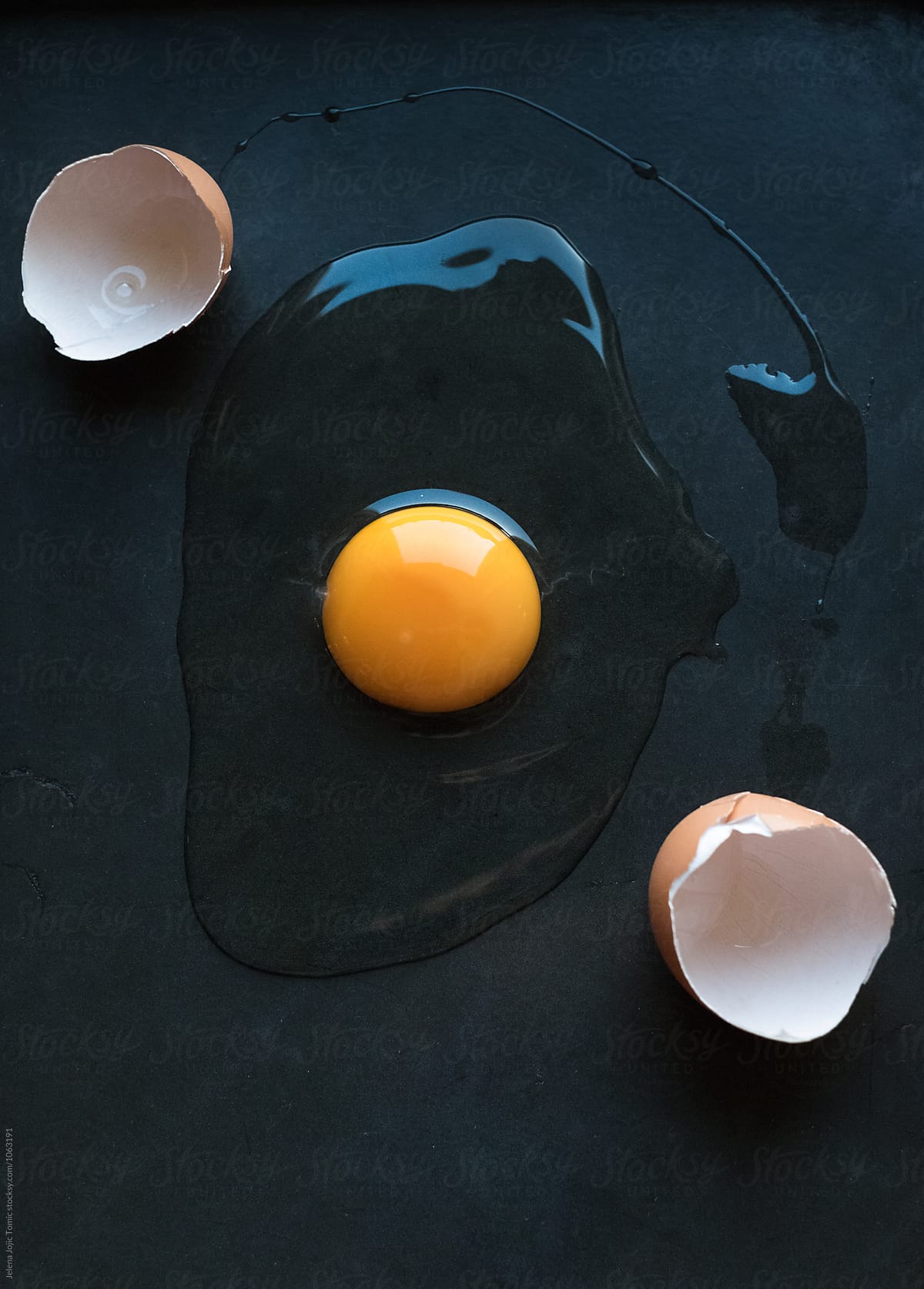 A Raw Egg Cracked By Stocksy Contributor Jelena Jojic Tomic Stocksy