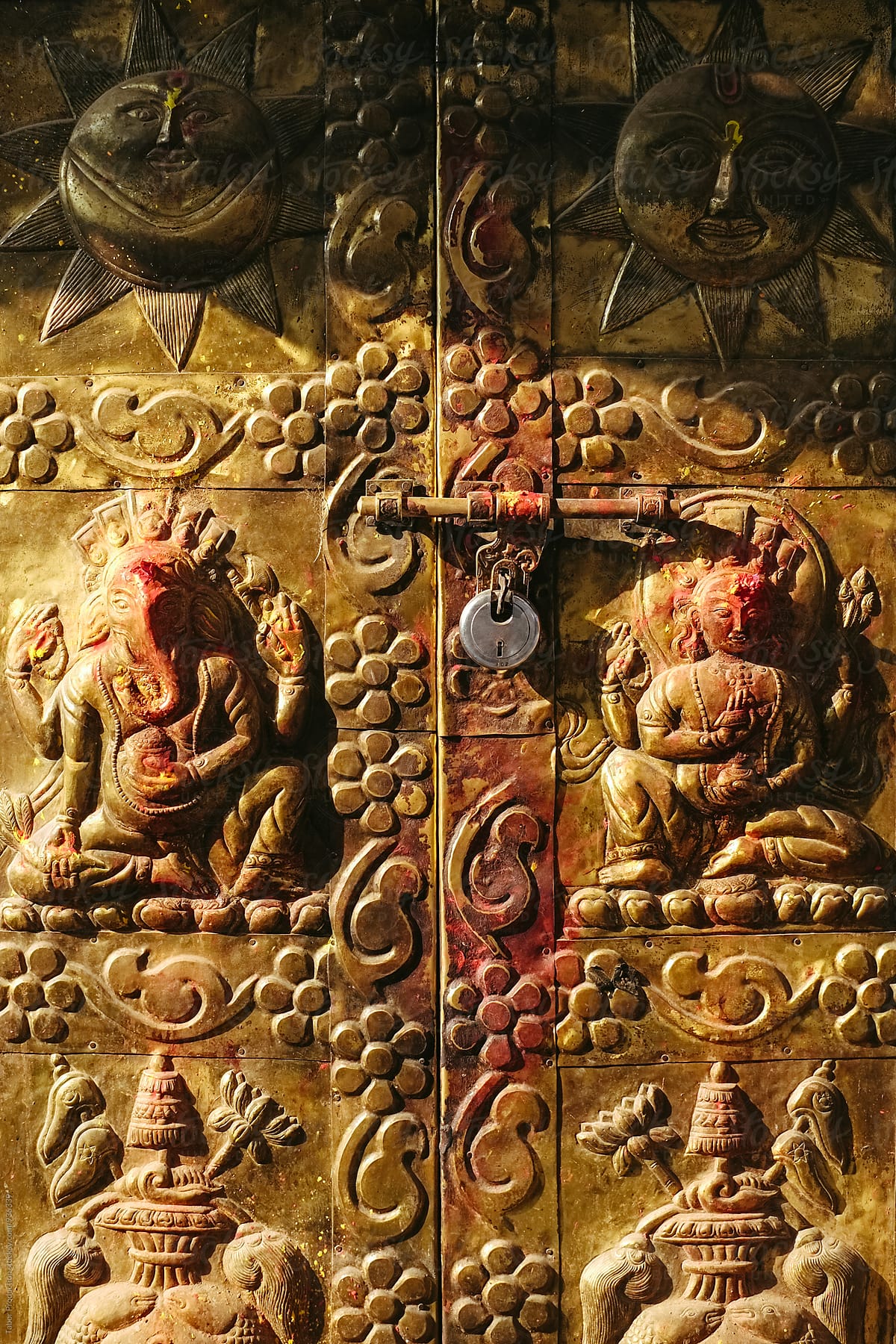 Hindu temple\'s door