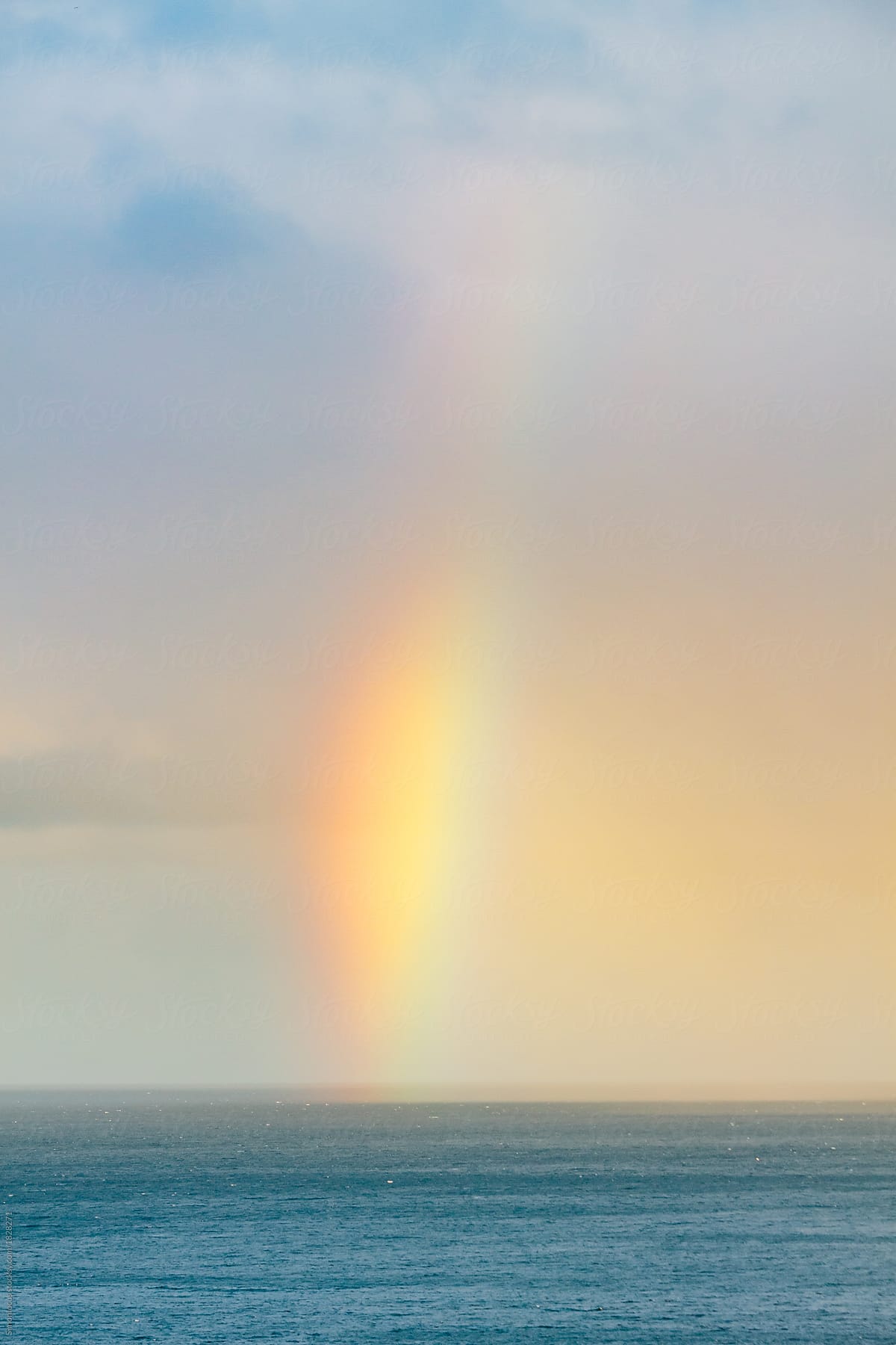 Rainbow over the Atlantic Ocean near Madeira