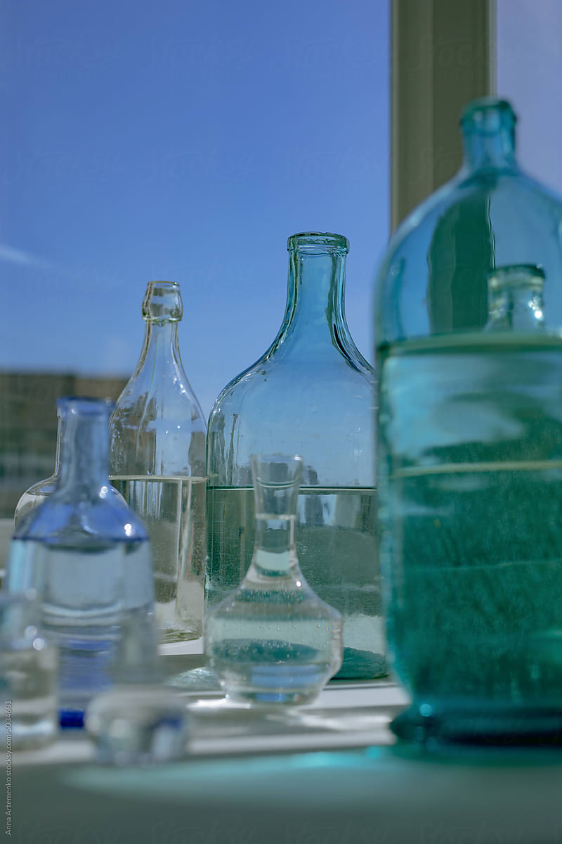 Glass Containers In The Sunlight