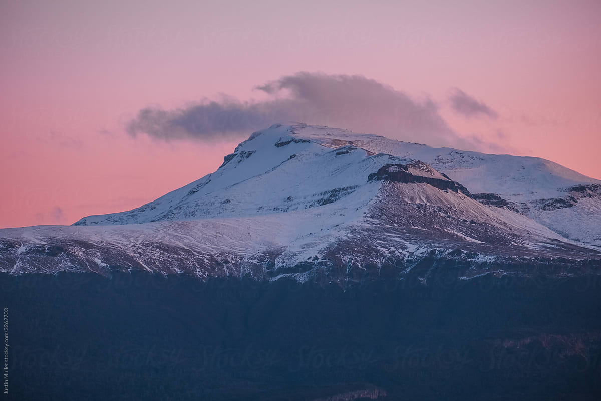 Pink Mountain Sunset
