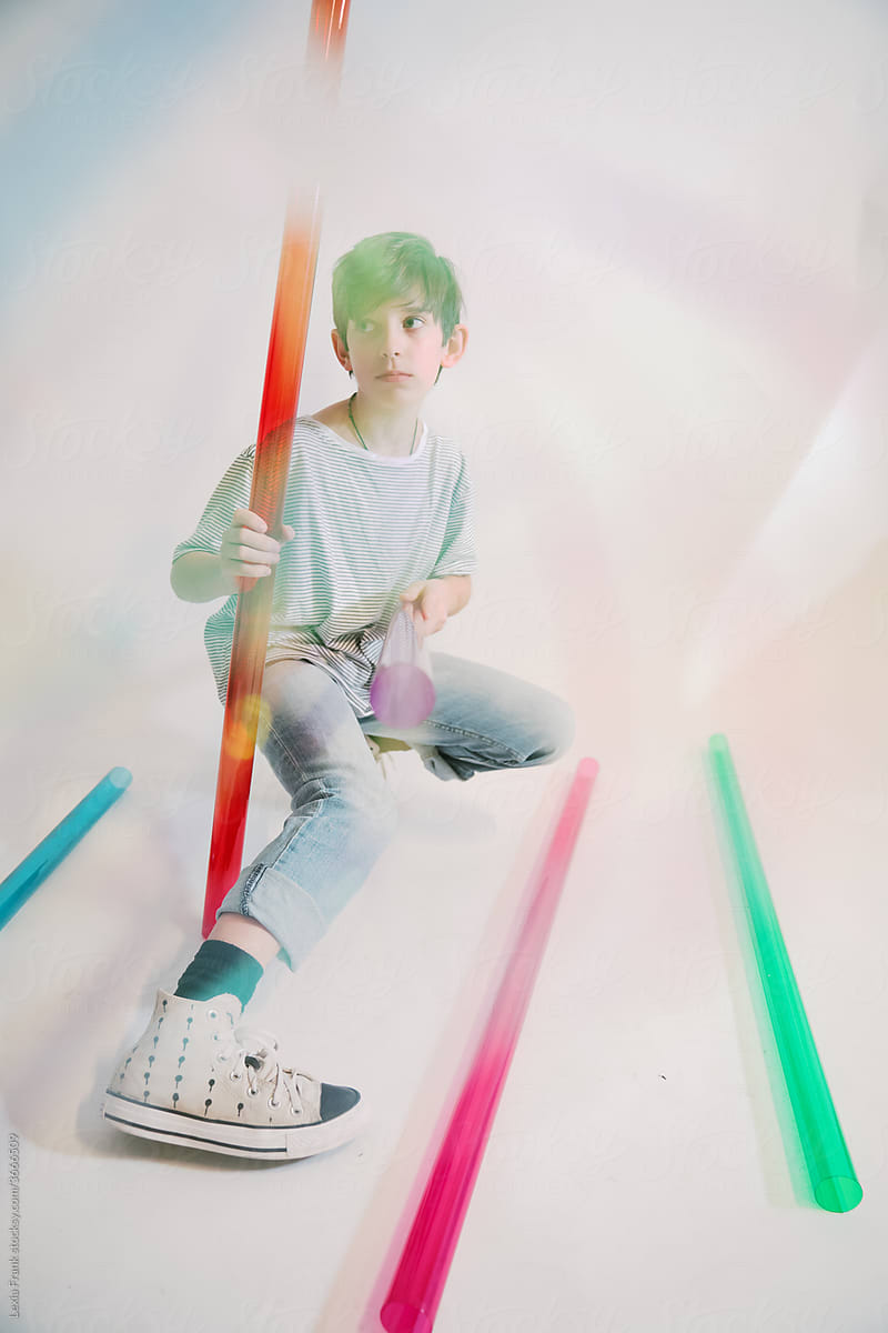 preteen boy iridescent fashion shoot 18