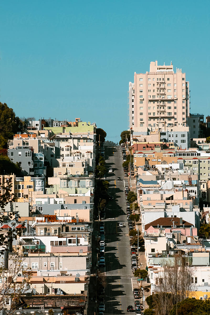 San Francisco Neighborhood Street and Buildings