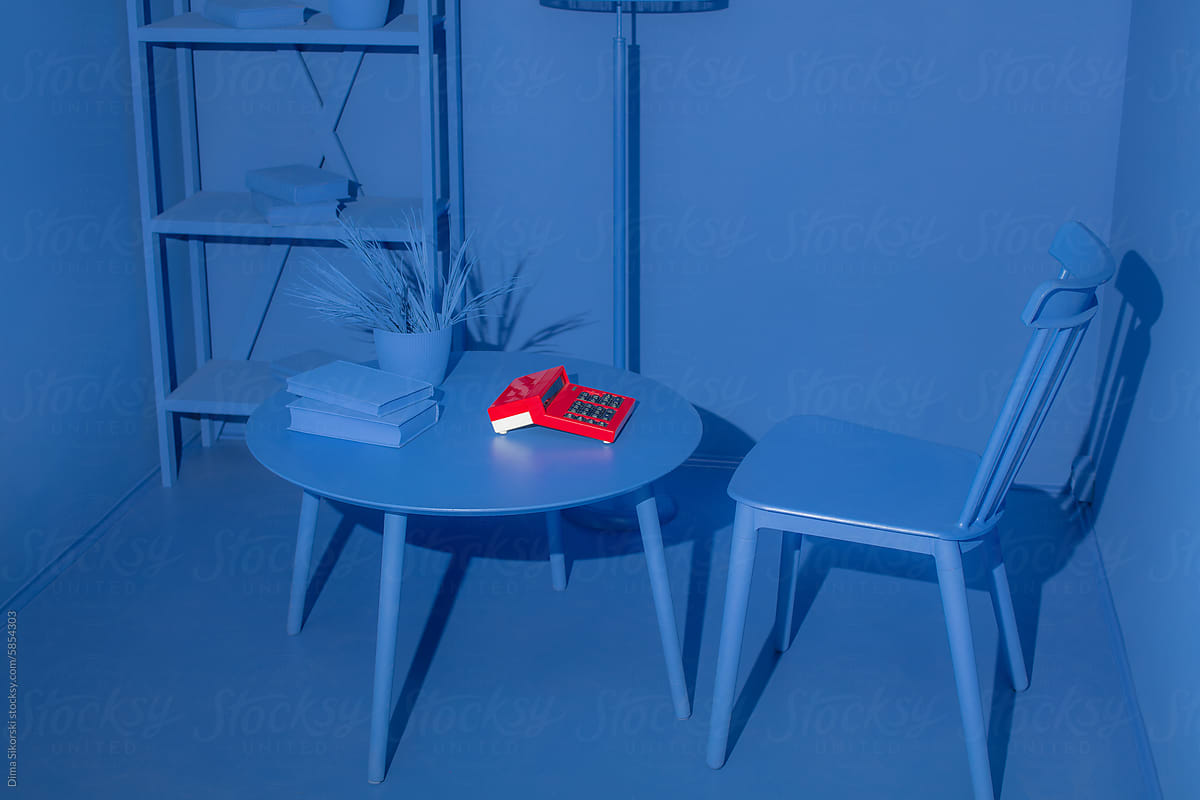 Conceptual still life about cost calculations in 3d rendering style