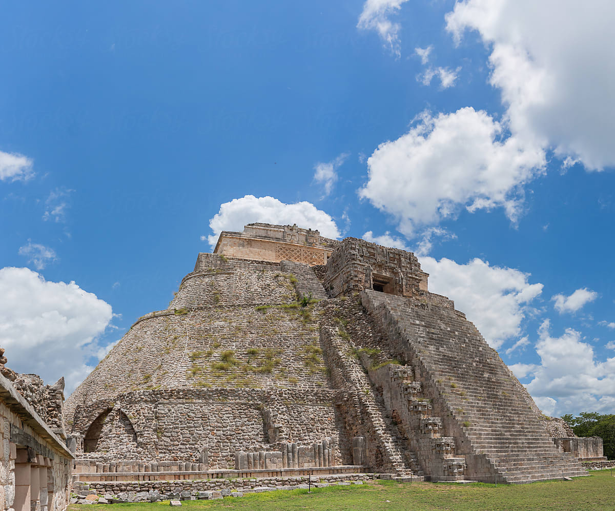 Mayan Pyramid In Mexico.