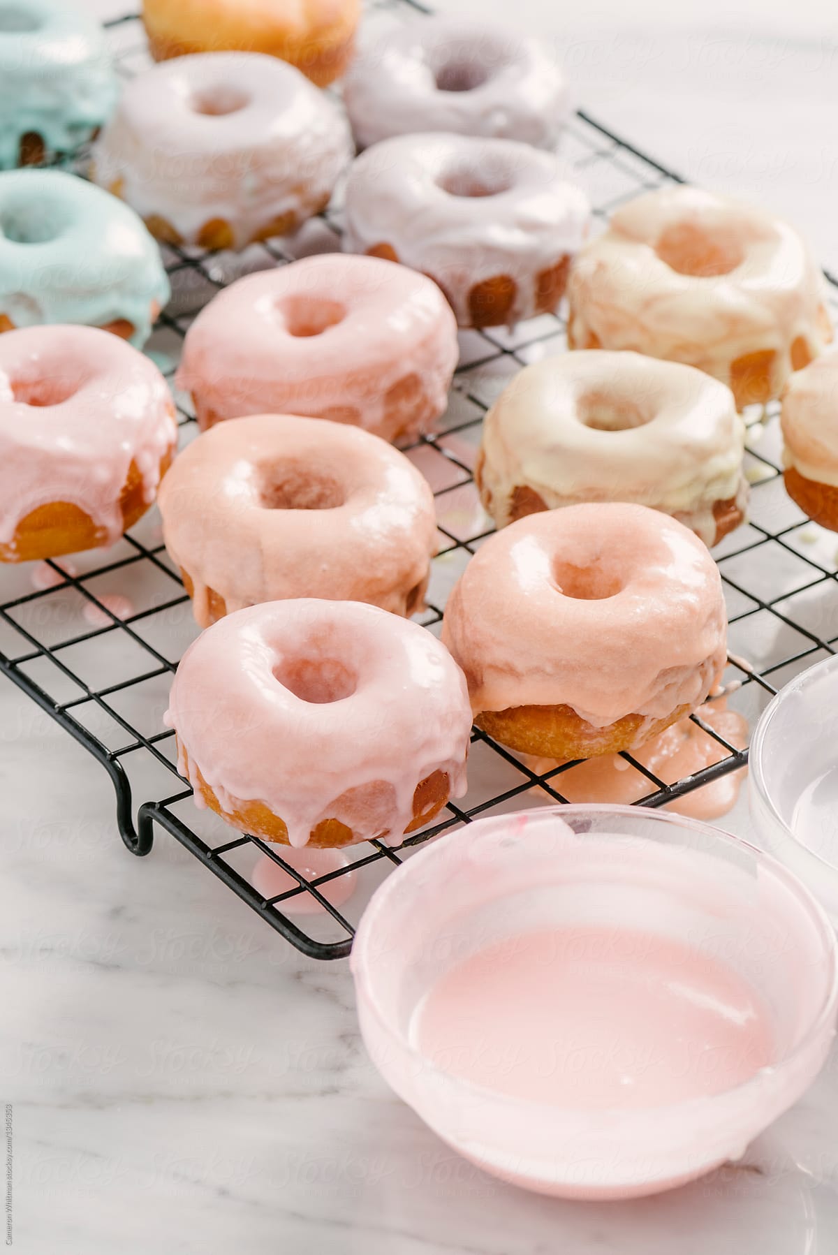 Pastel Glazed Donuts