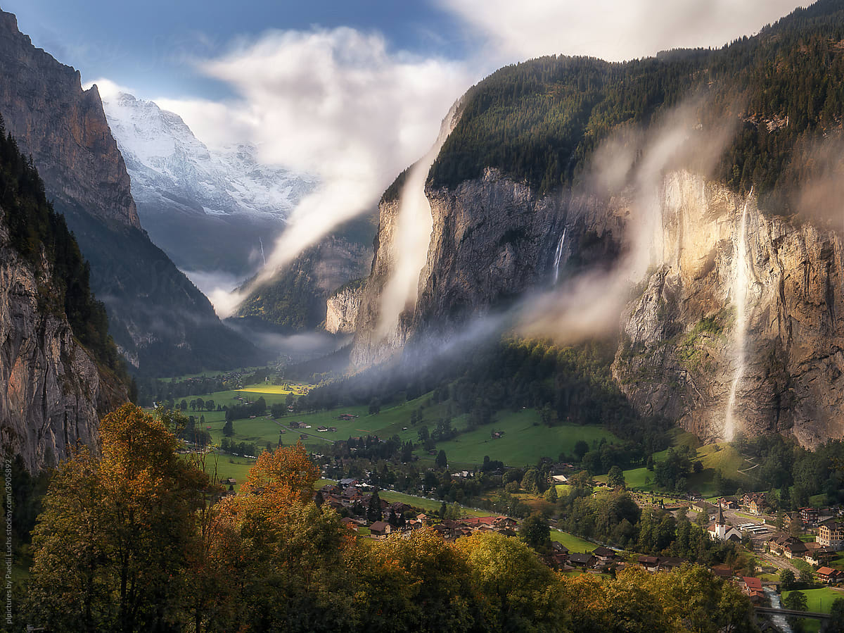 Mystical valley of Lauterbrunnen