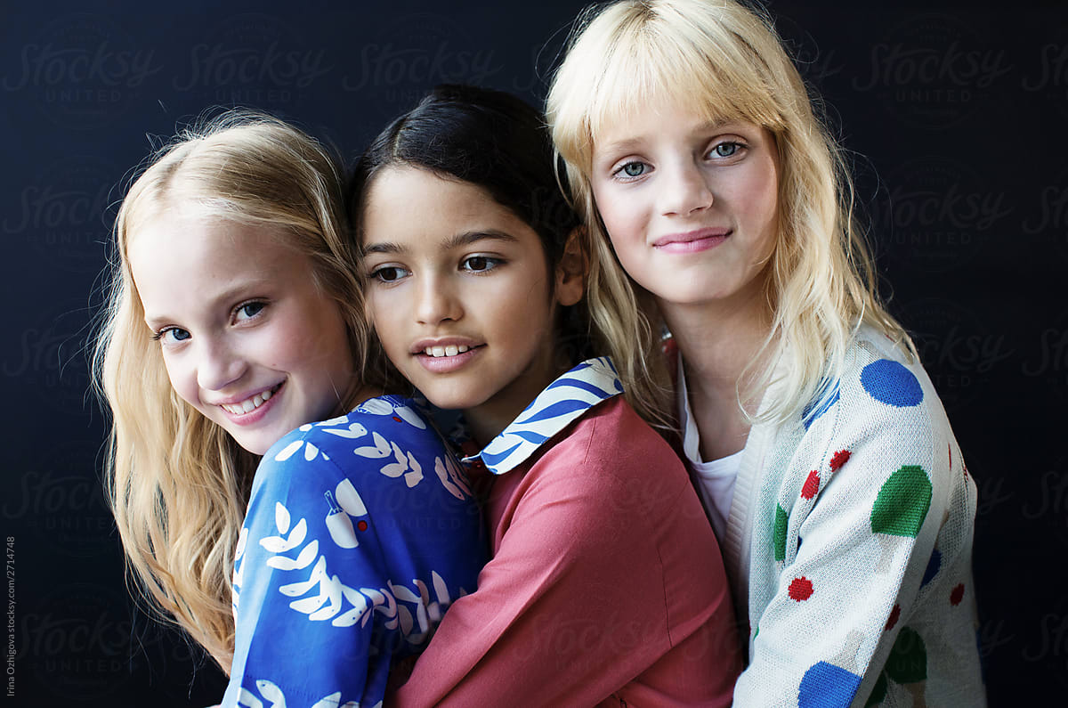 Portrait Of A Three Beautiful Teen Girls By Stocksy Contributor