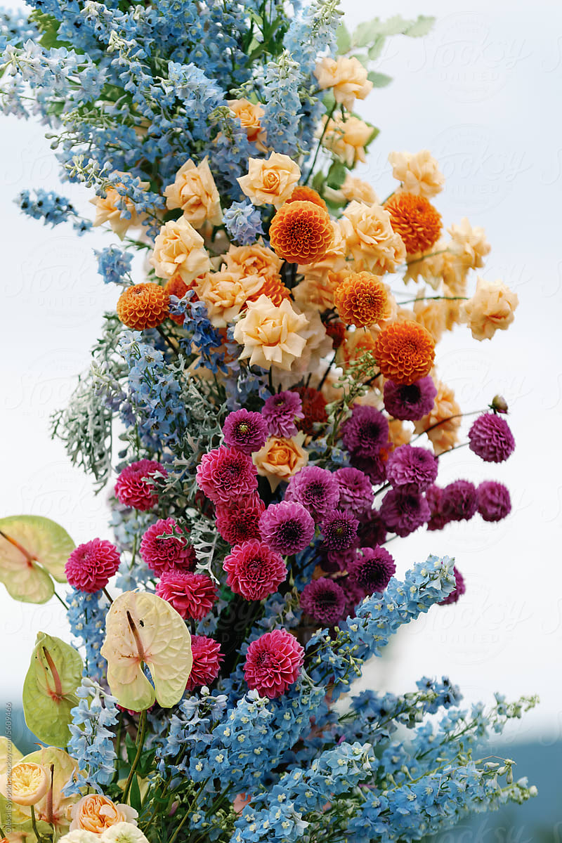 Floral arrangement in blooming