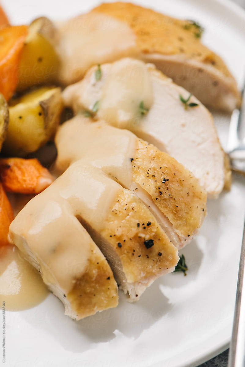 Roasted Chicken Breast With Gravy