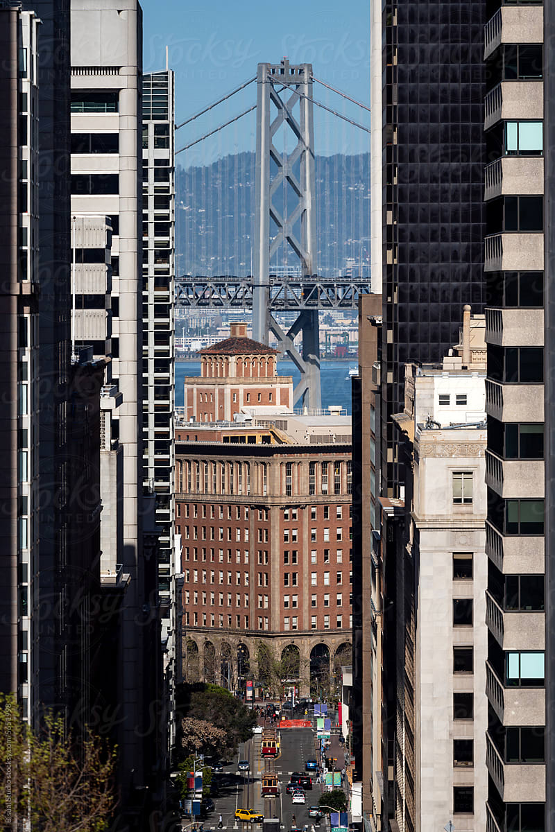 Downtown San Francisco Street. California