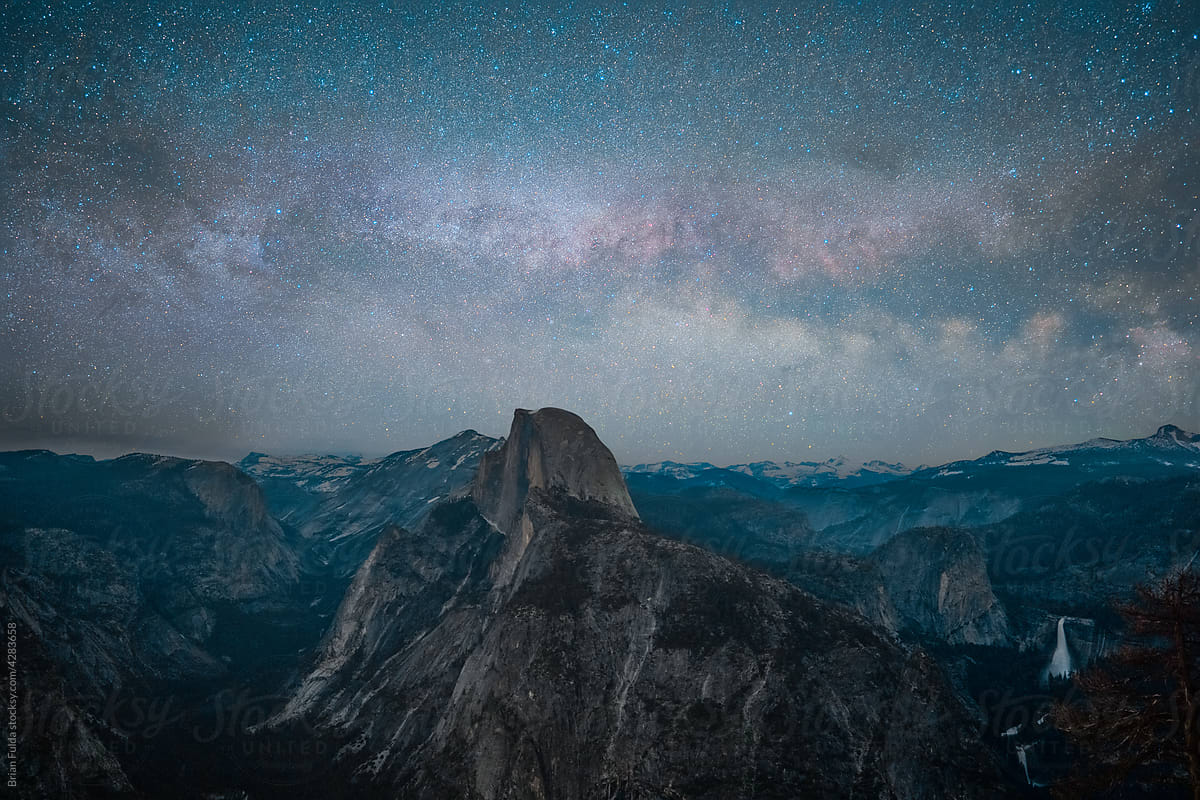 Milky Way over Half Dome, Yosemite