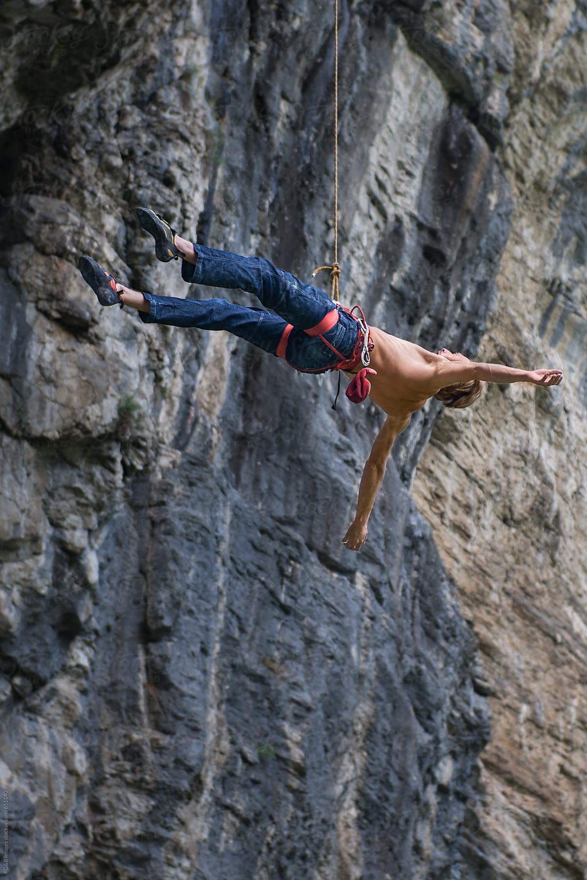 climbing rope wall