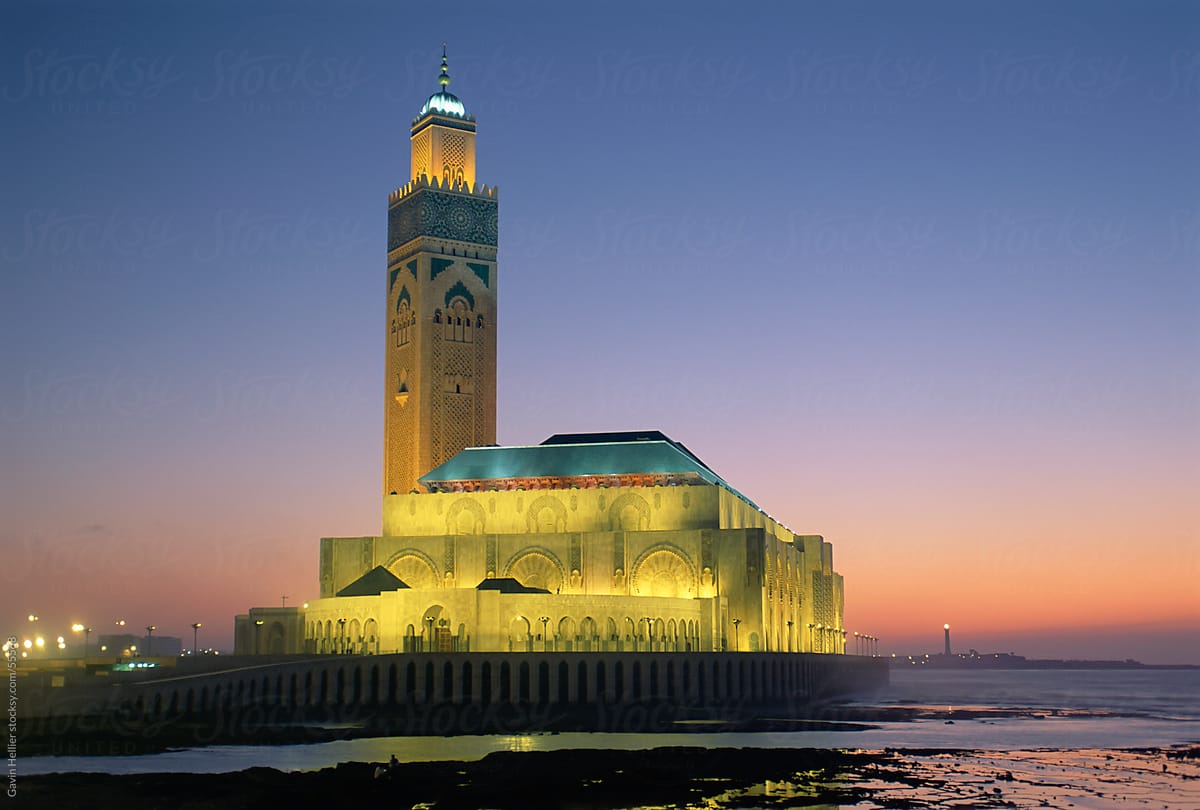 Hassan II Mosque, the third largest mosque in the world, Casablanca, Morocco, North Africa