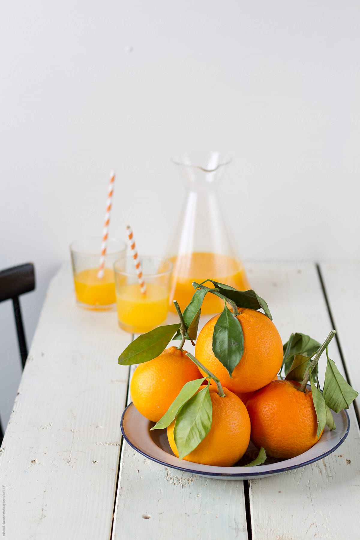 Oranges With Leaves By Stocksy Contributor Noémi Hauser Stocksy