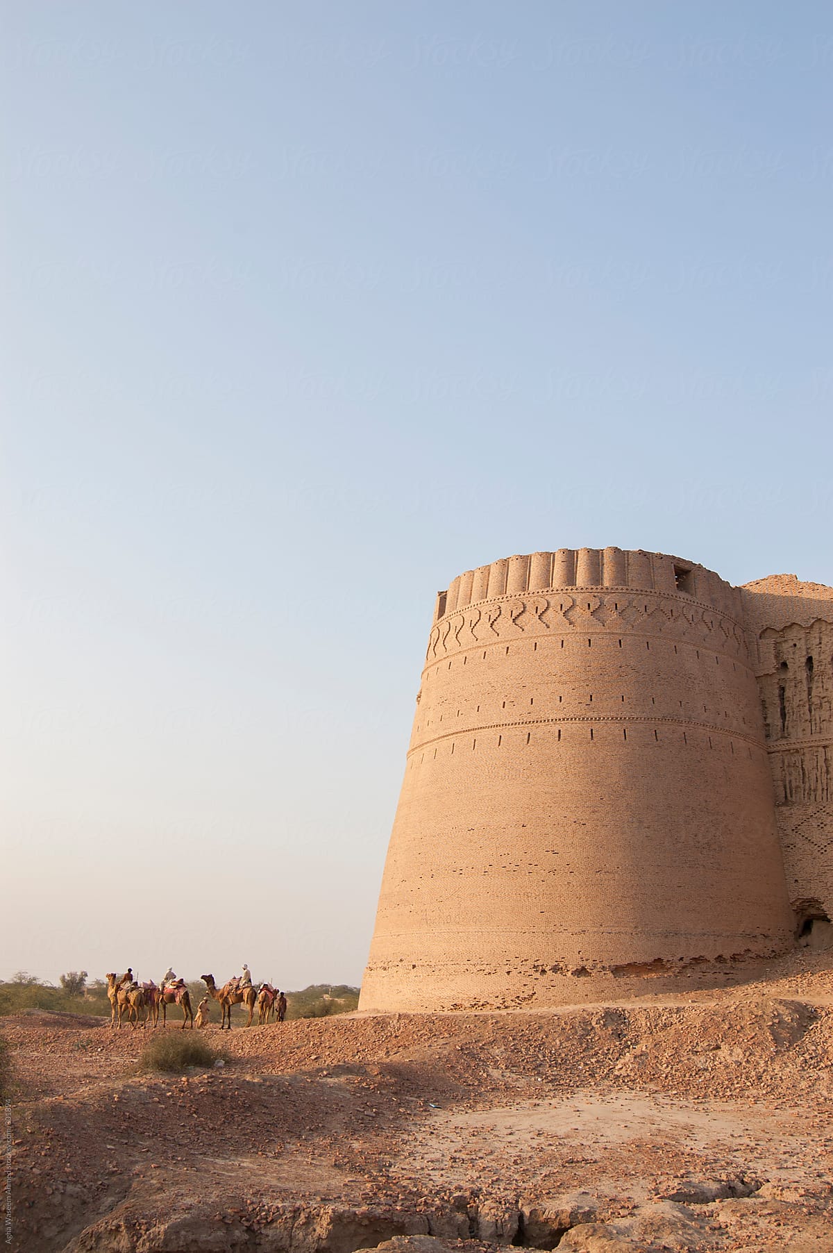 Derawer Fort in Cholistan Desert.