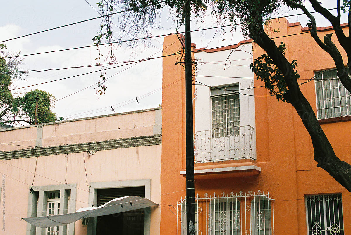 Colourful buidlings in Mexico City