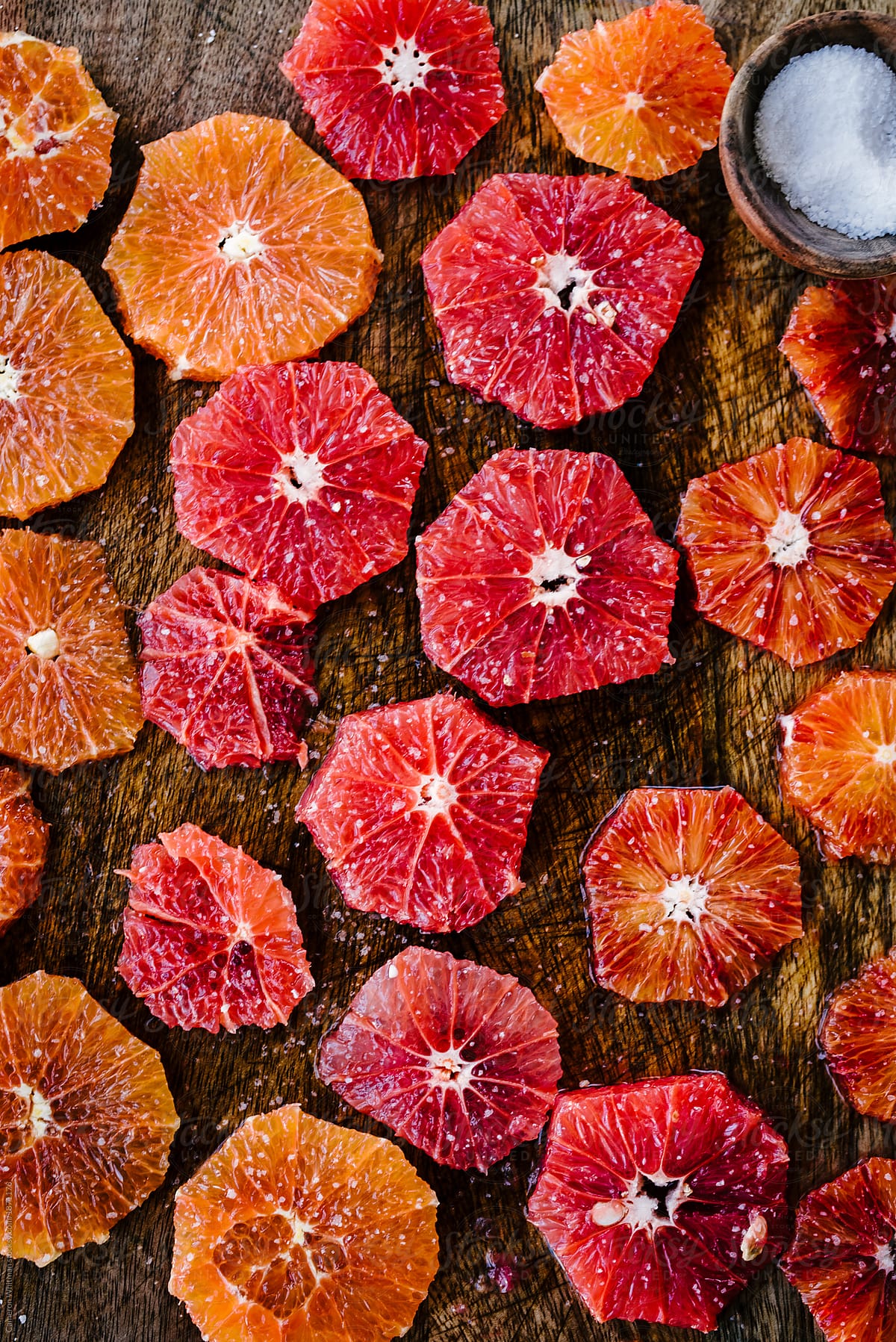 Sliced and Salted Citrus Fruits