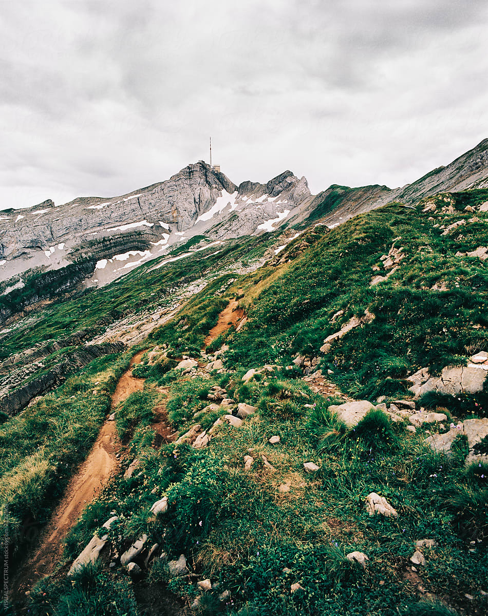 Majestic Mount Saentis Scenery Shot on Film