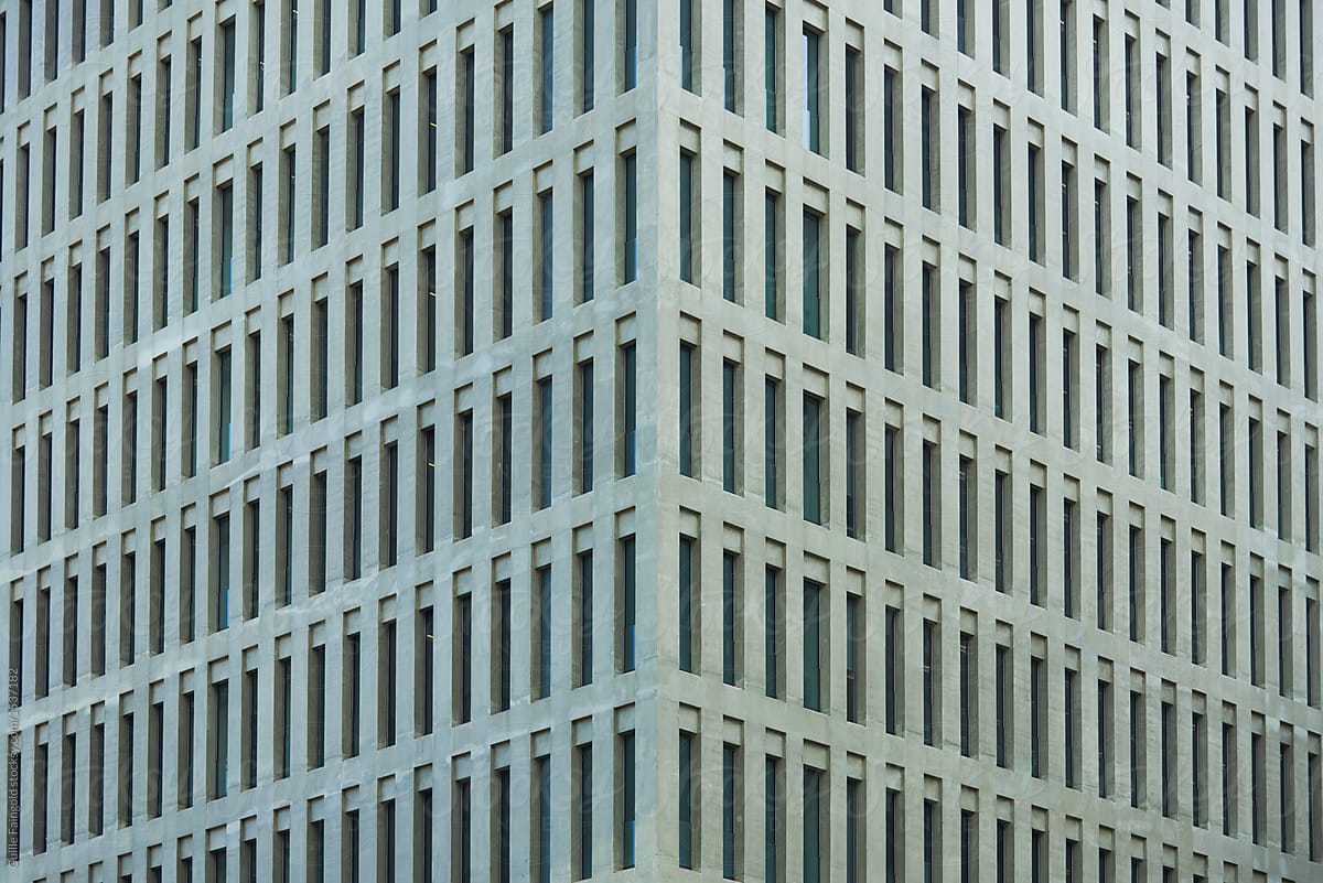 City pattern. Grey building.