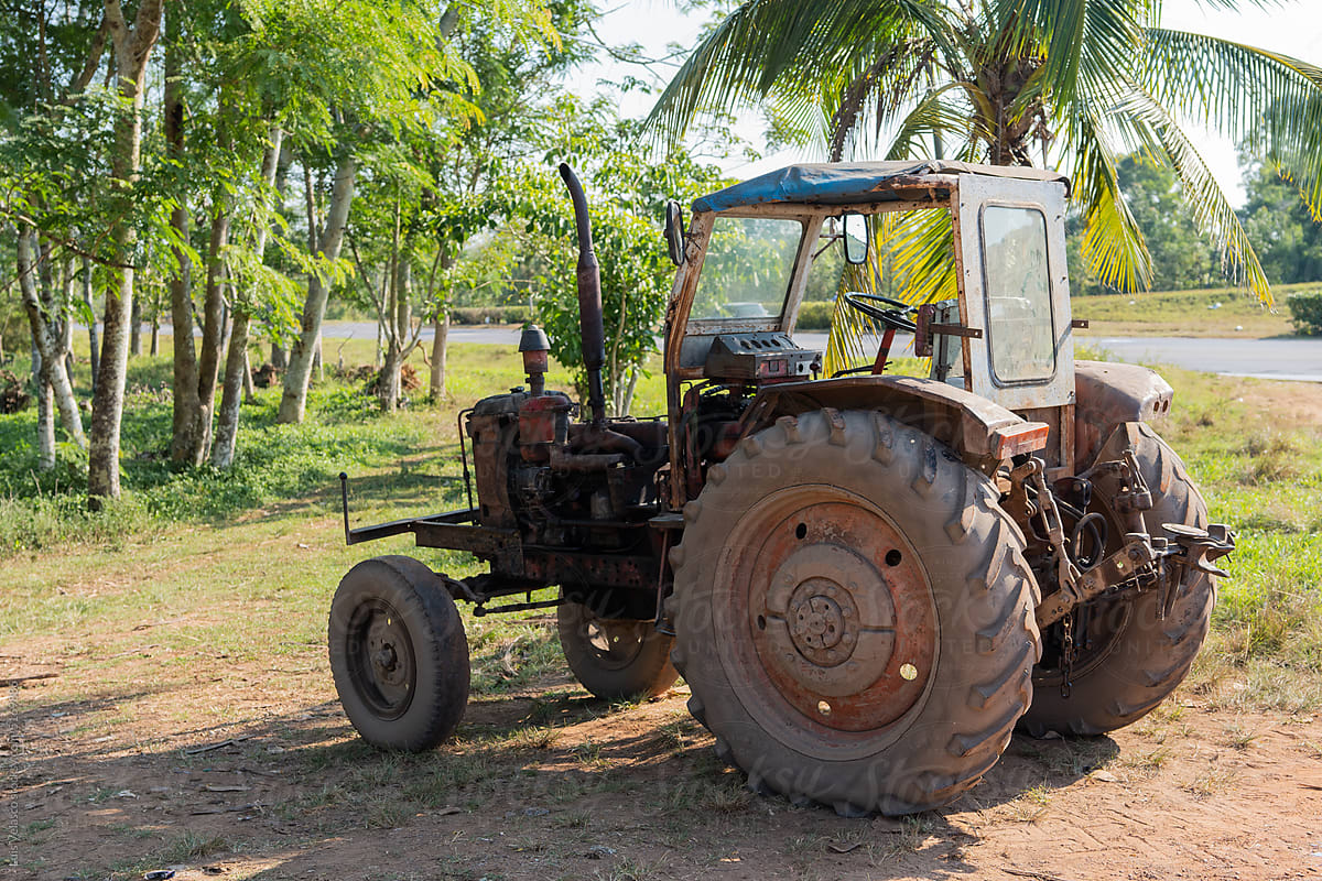 Old Tractor In Cuba.