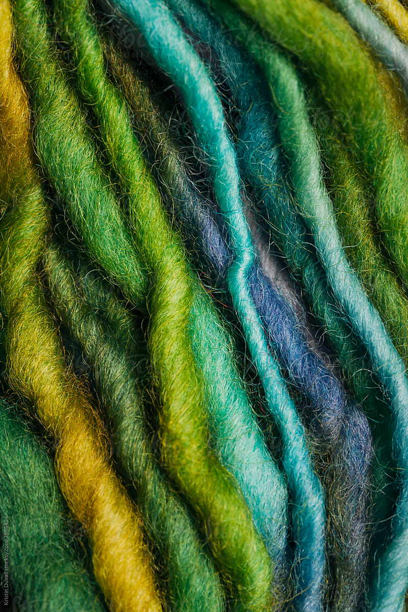Woolen yarn texture
