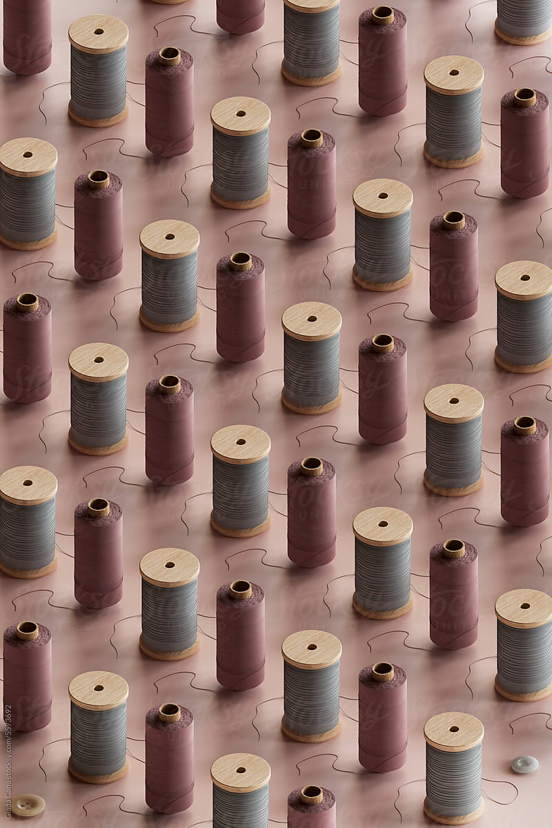 pattern of many spools