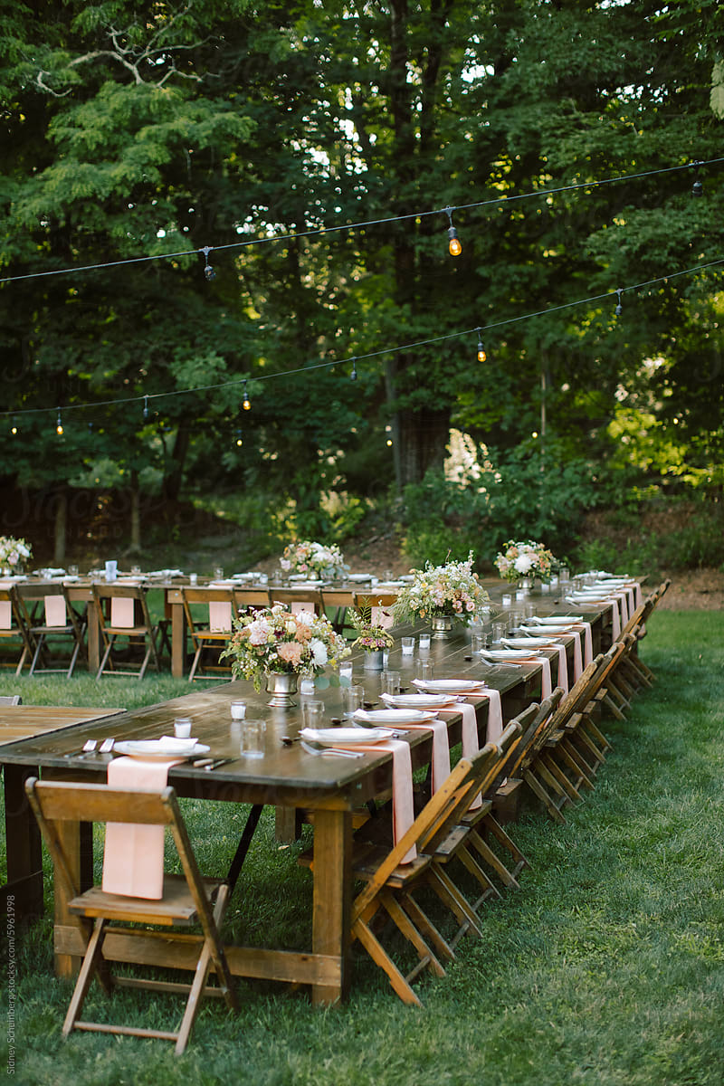 Backyard Wedding Reception