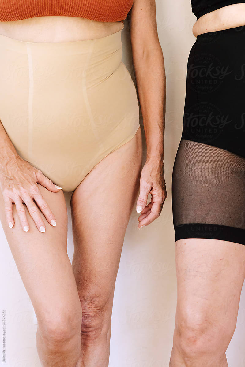 Mature Female Bodies In Organic Underwear by Stocksy Contributor