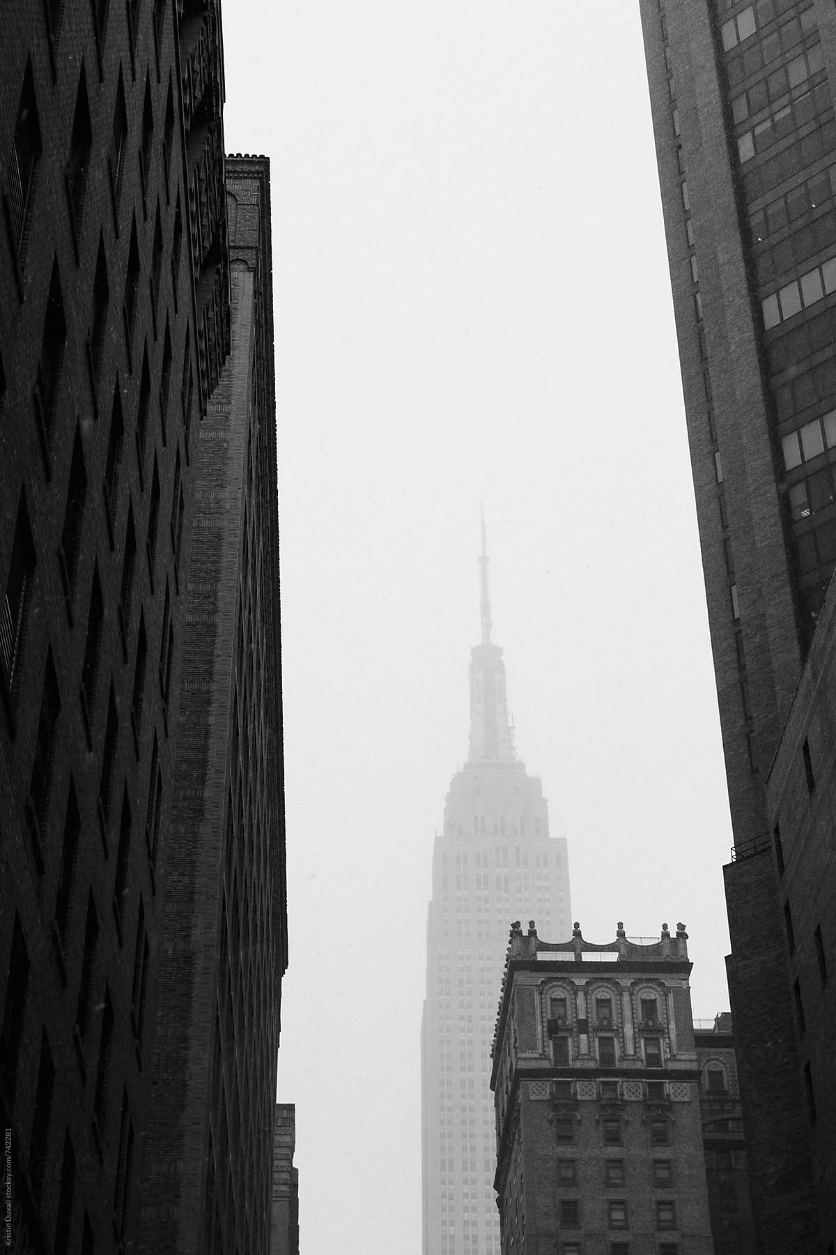 New York City view of Empire State Building.