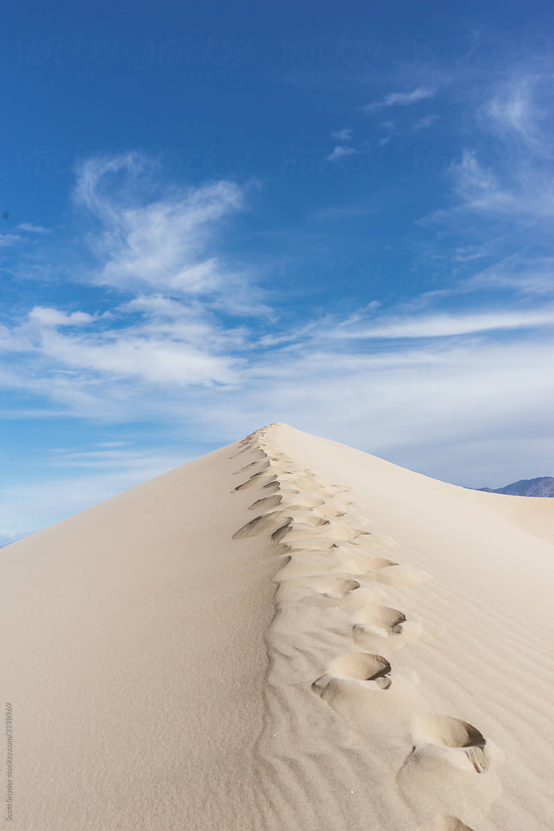 Sand Dune Footsteps