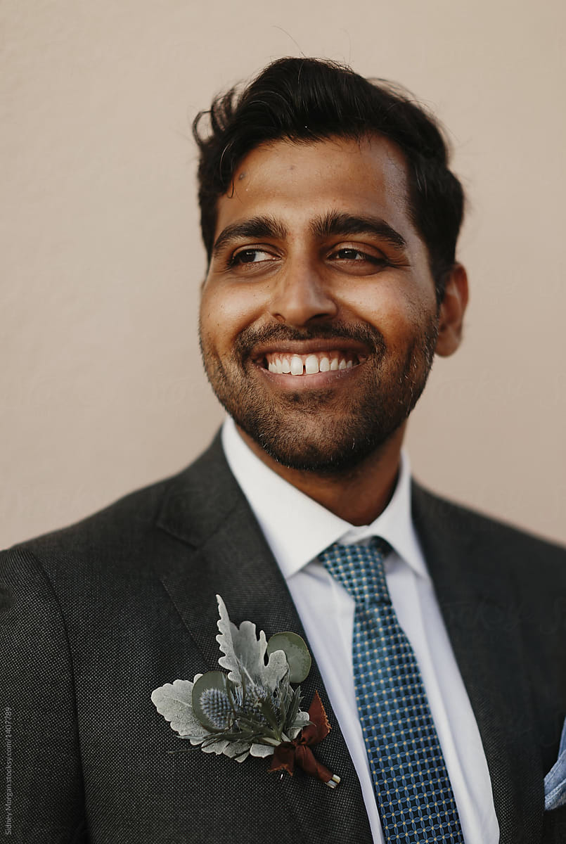 Indian Groom Laughing