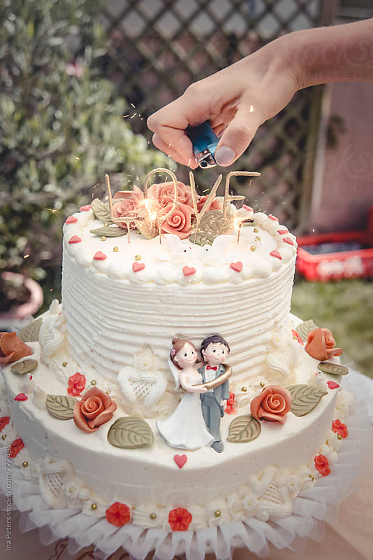 Wedding cake with \