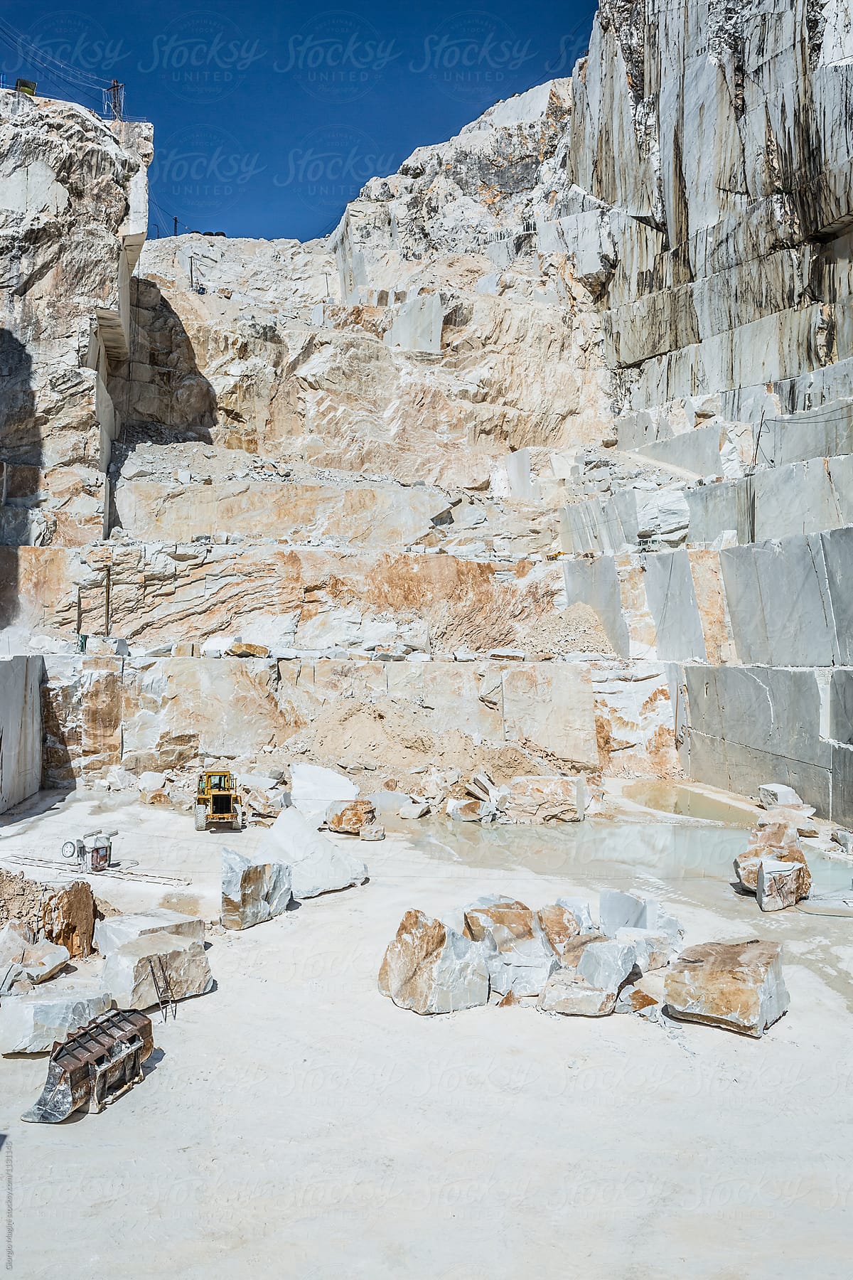 Marble Quarry Site in Tuscany, Italy