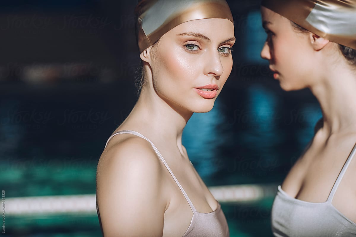 Portrait Of Two Women Swimmer By Stocksy Contributor Lumina Stocksy