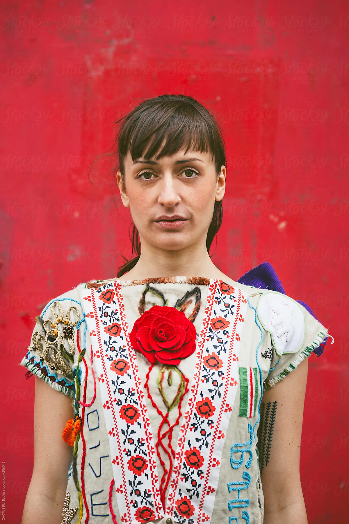 Woman With A Colorful Dress Warsaw By Stocksy Contributor CACTUS woman with a colorful dress warsaw by stocksy contributor cactus