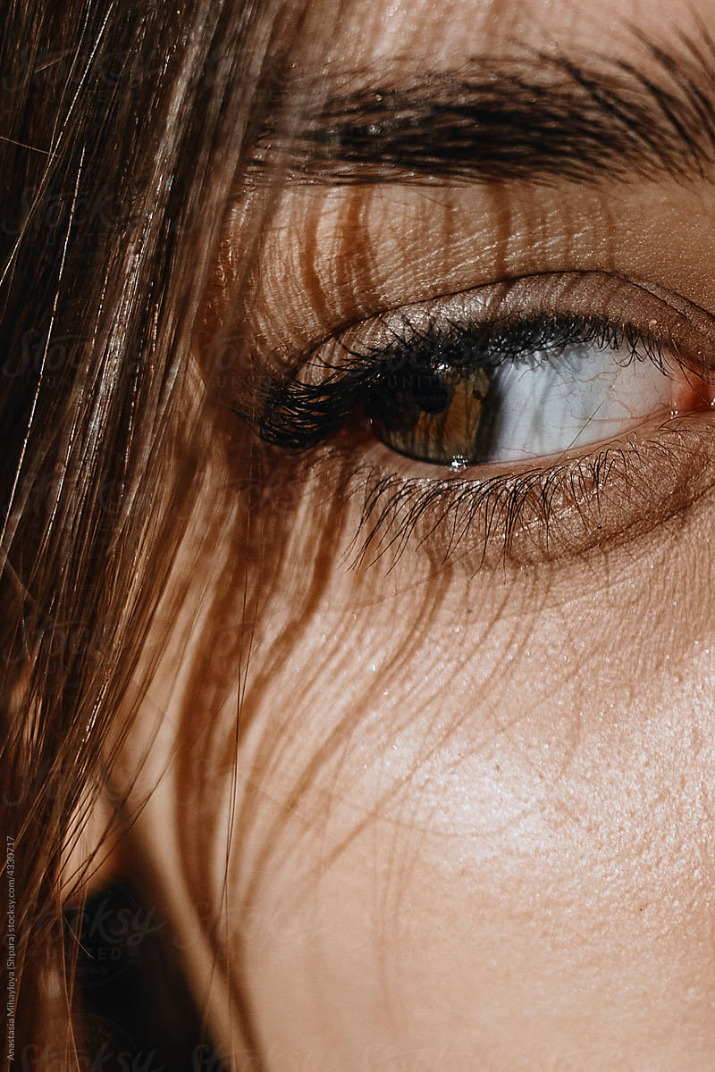 Close Up Of A Human brown Eye
