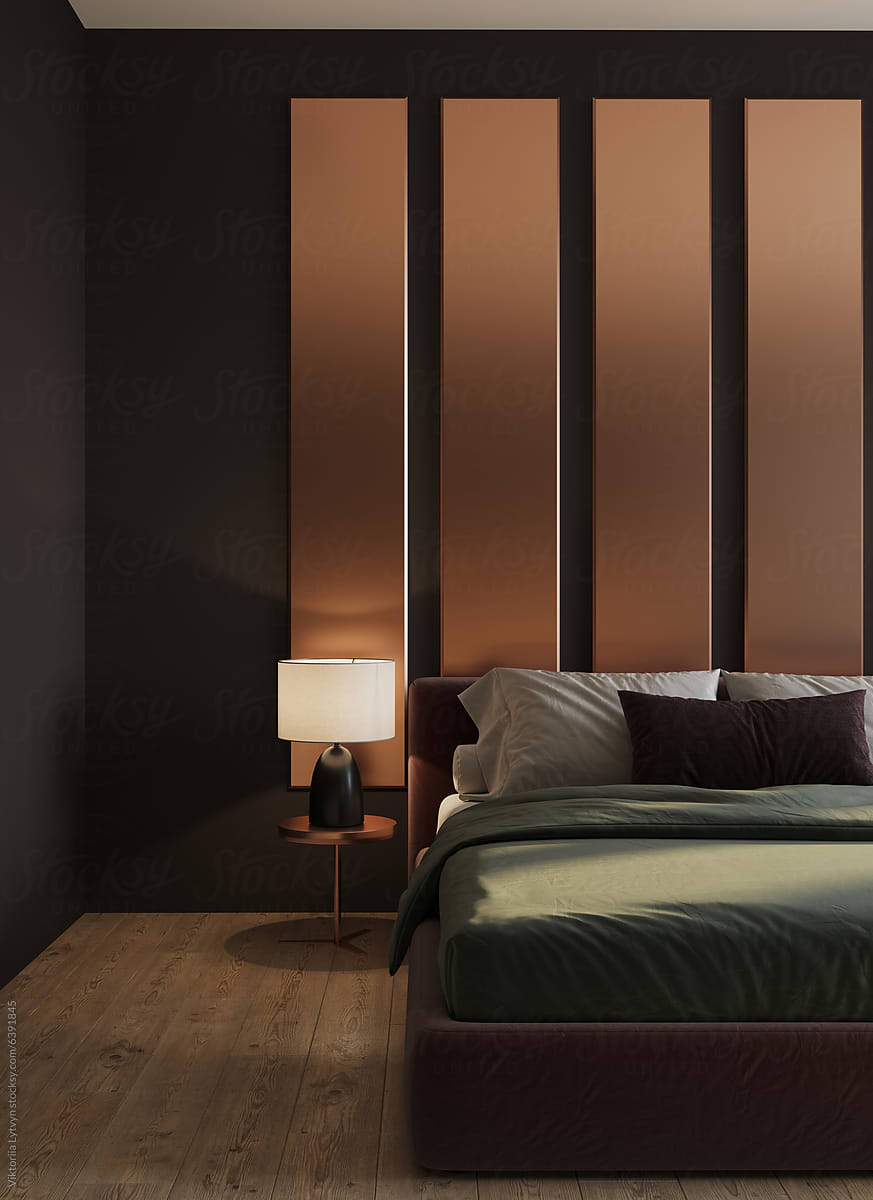 Gold Tone Minimalist Bedroom Furniture preview