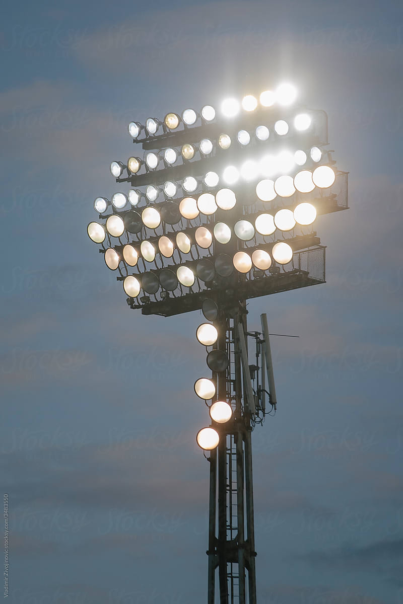 Lights Above A Football Stadium
