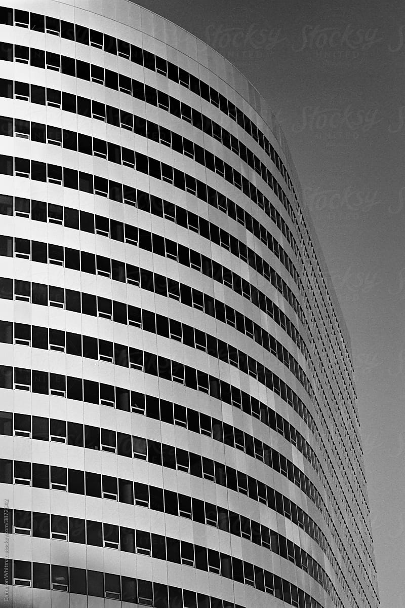 Curving skyscraper architecture
