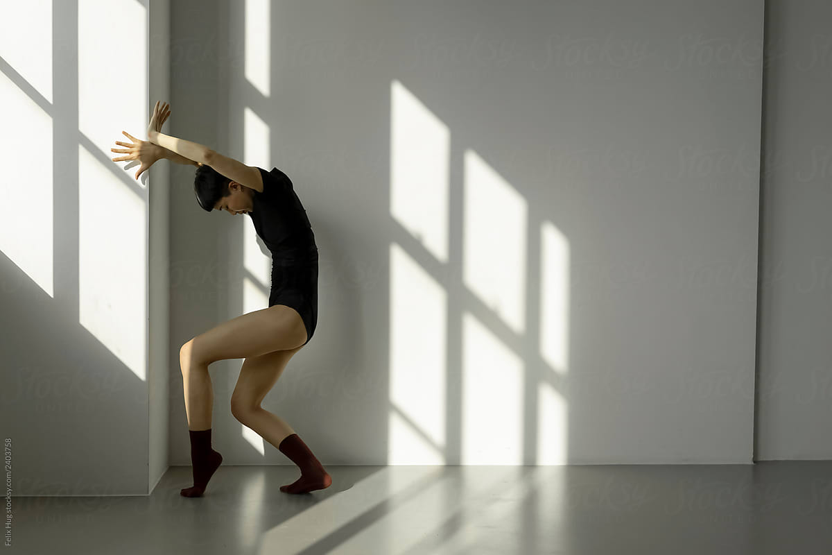 Contemporary Dancer in studio