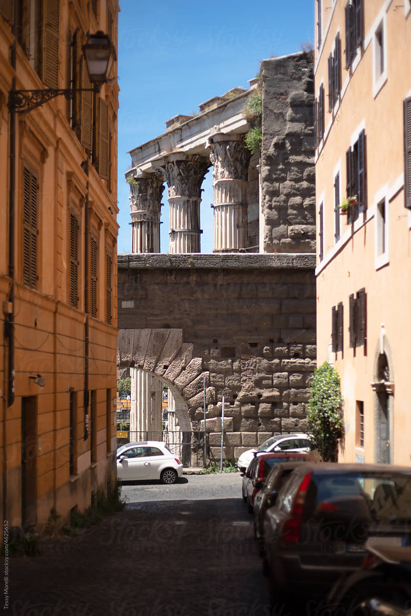 Roma Corinth columns of the Fori Imperiali