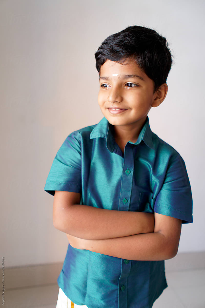 Portrait Of Young Boy In Tamil Eth