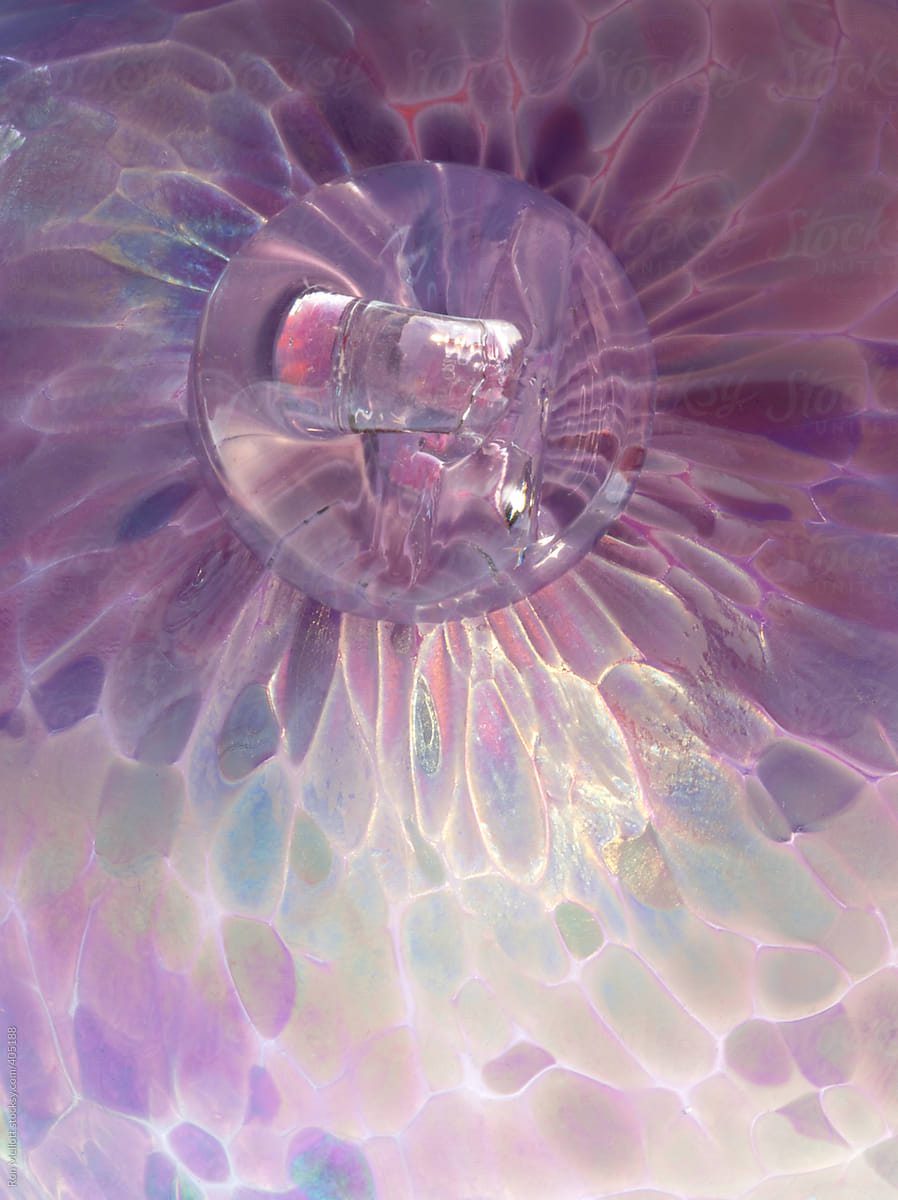 closeup macro  micro patterns colors glass orb ornament