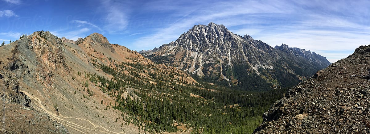 View of Mount Stuart from Longs Pass, Central Cascades, WA
