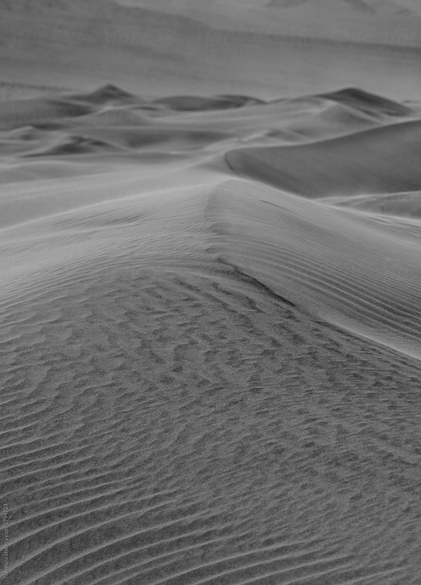 Soft Sand Dune Details. Death Valley. California (vt)