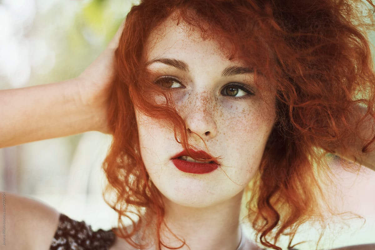 Portrait Of A Beautiful Ginger Girl By Stocksy Contributor Jovana Rikalo Stocksy