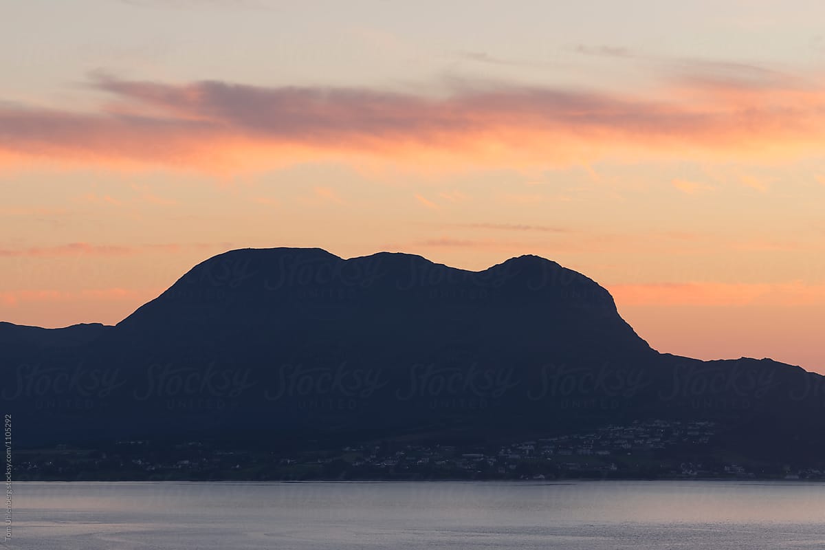 Ålesund Region, Norway - The Island of Godøy as seen from Aksla at Sunset